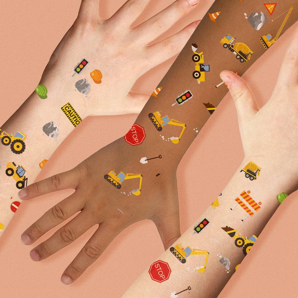 CONSTRUCTION Temporary Tattoo Pack