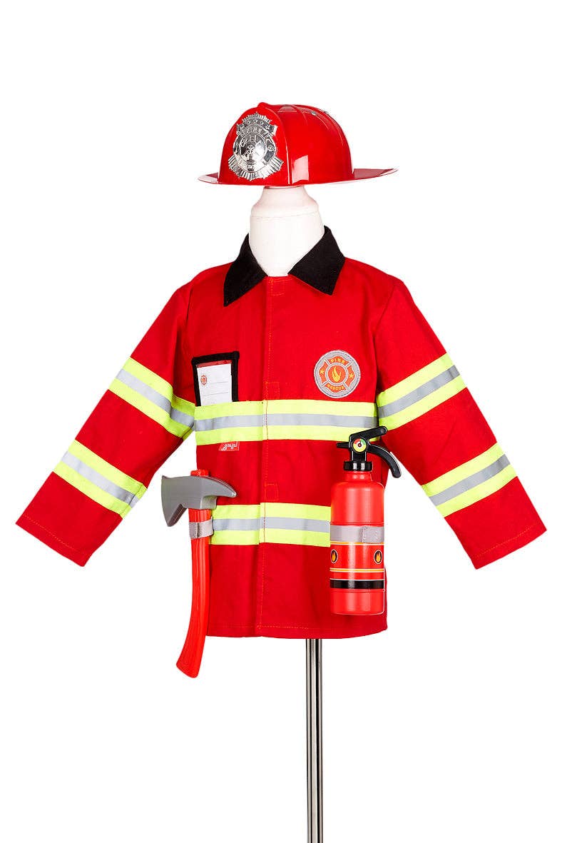 Fireman Costume Set: 4-7Y