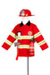 Fireman Costume Set: 4-7Y