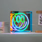 Neon Art Infinity Mirror Sign-Smile