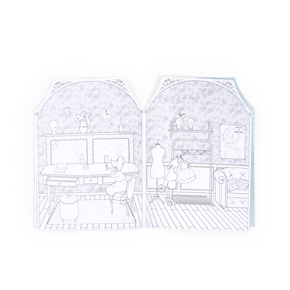 Little School of Dance Coloring Book + Stickers