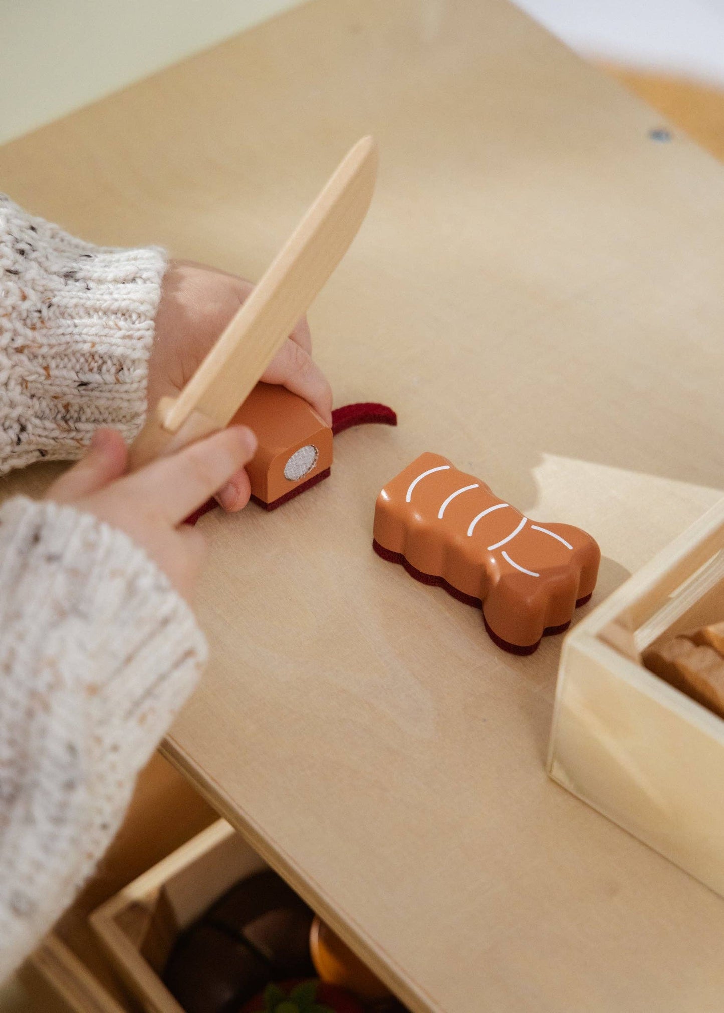 Wooden Seafood Playset