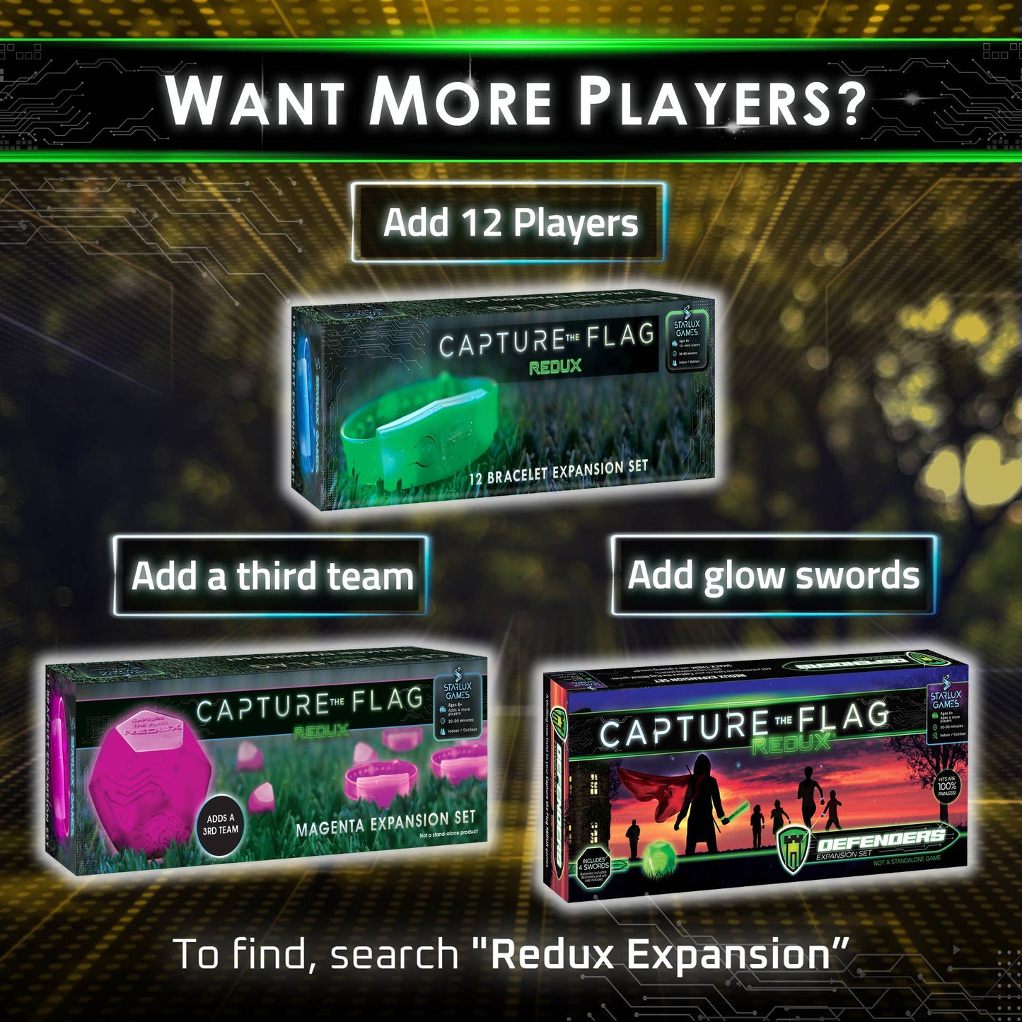 Glow in the Dark Capture the Flag