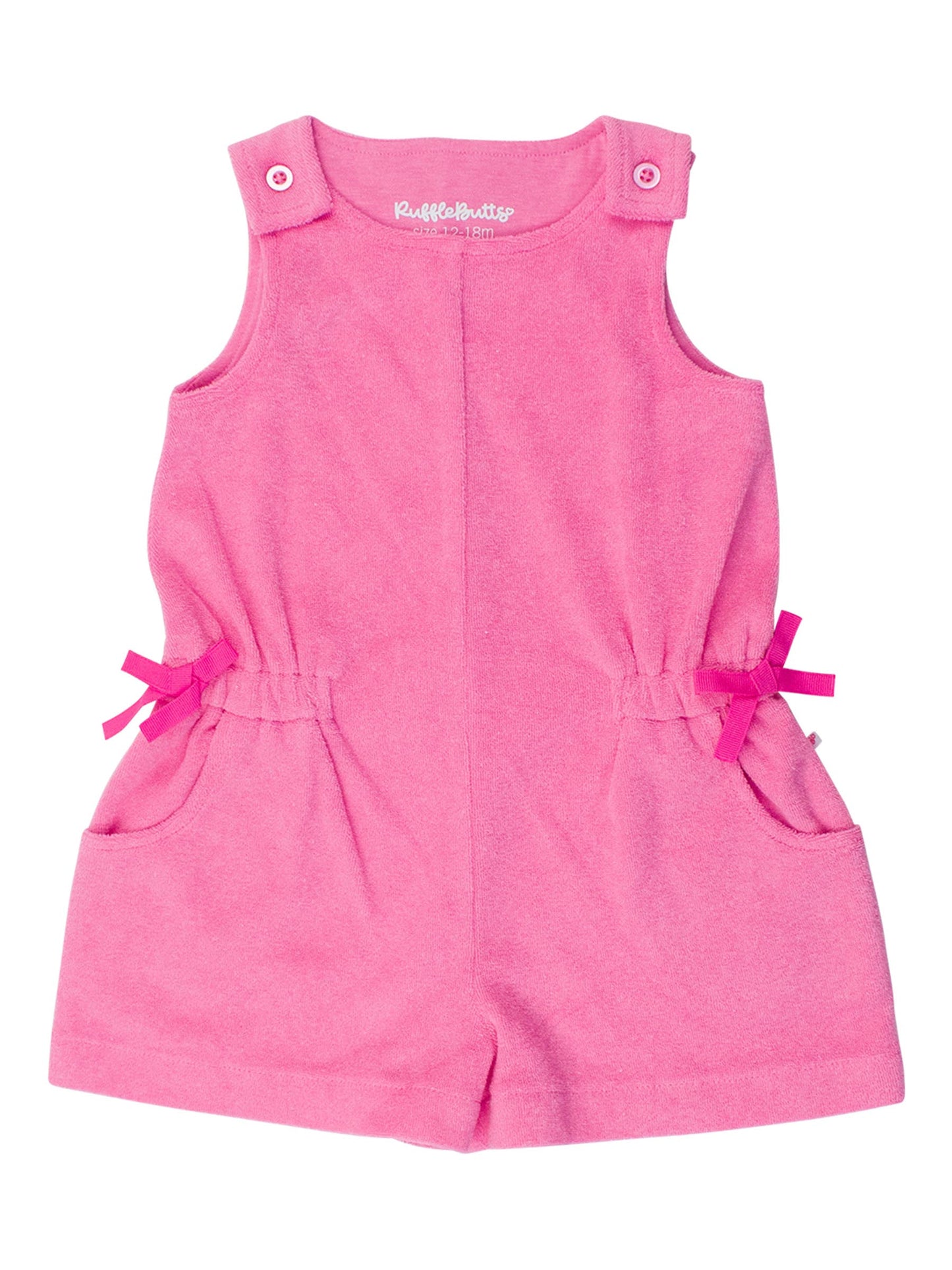 Neon Magenta Terry Cover-Up: 6