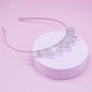 HBD Headband- Sparkle Rhinestone: Silver