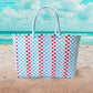 Basket Weave Oversized Tote Bag
