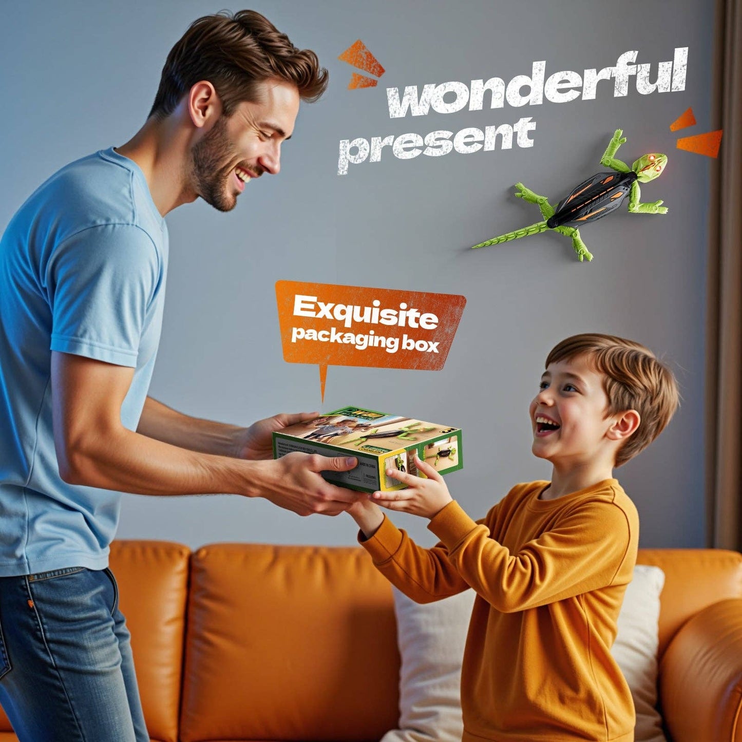 Wall Climbing RC Gecko