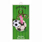 Soccer Ball Shoes Charm Keychain Bag Charm: Pink