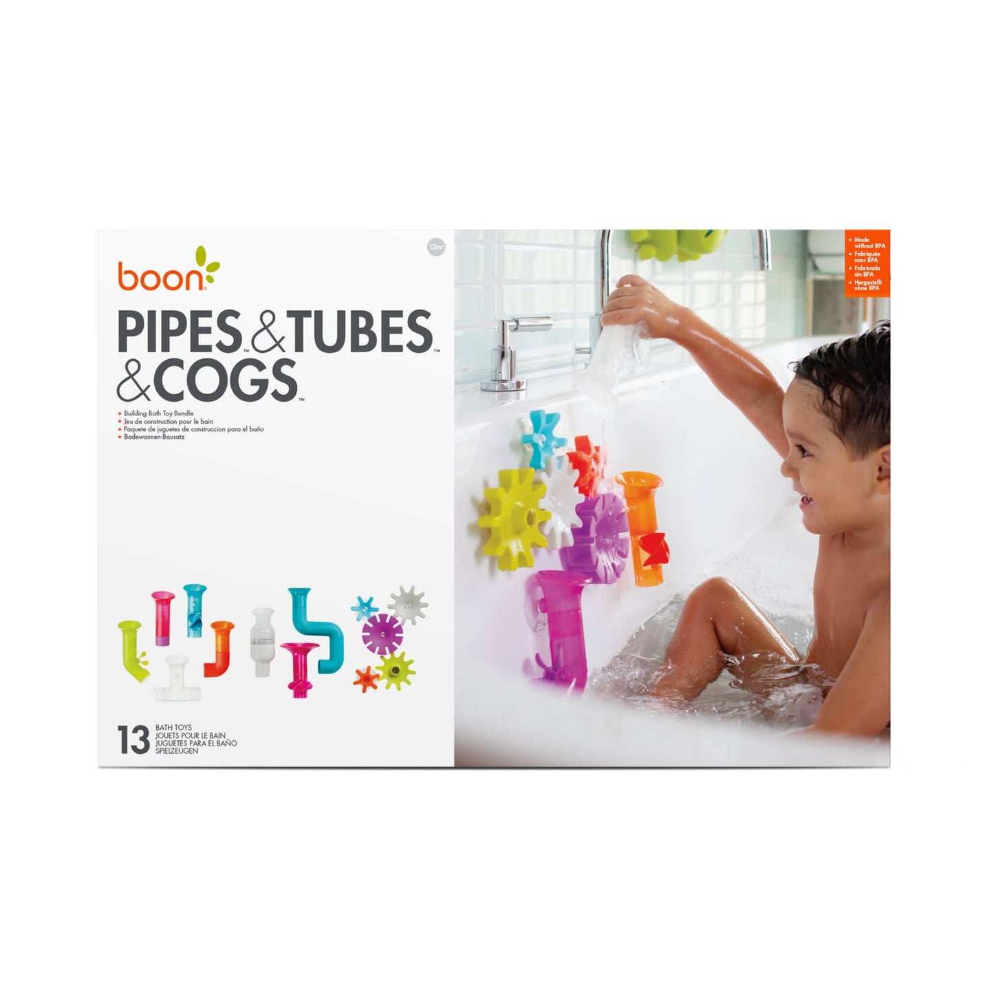 Boon Pipes, Cogs + Tubes Bath Toy Bundle