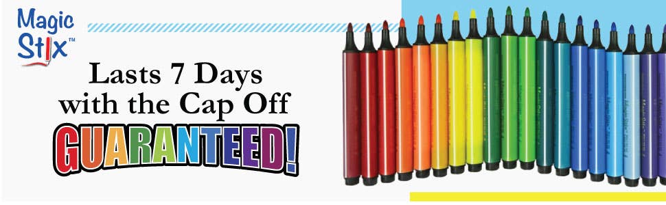 Magic Tri Stix 24 Color - Cap Off for 7 Days