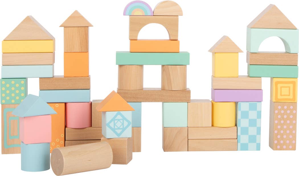 Small Foot Pastel Building Blocks  50 pc