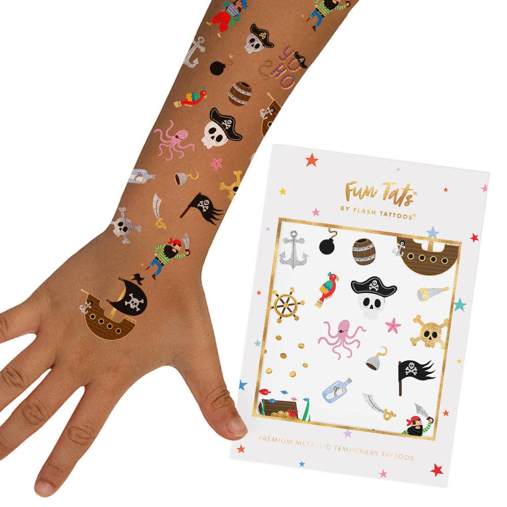 PIRATE TEMPORARY TATTOO  PACK