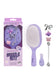 Purple Bristle Bitz Charm Hair Brush