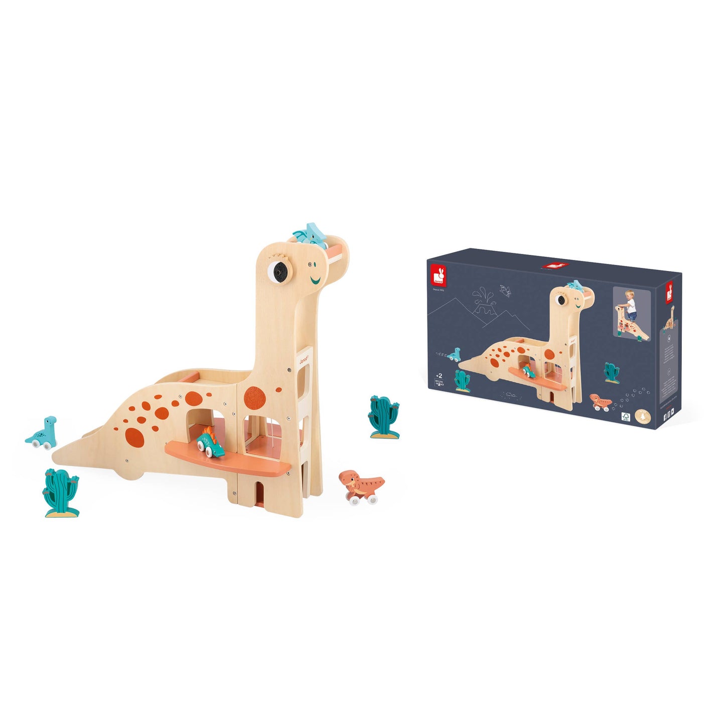 Dino Garage Includes 4 Dino Cars & Elevator