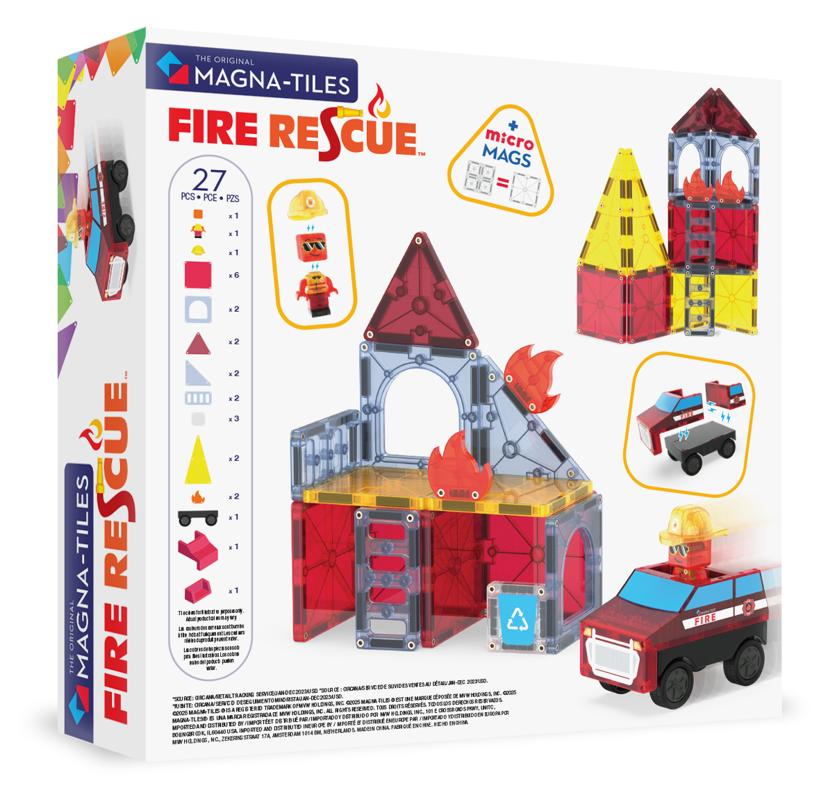 Magna-Tiles Fire Rescue