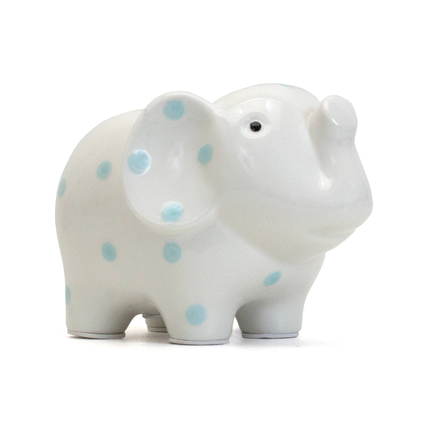 White Elephant Bank: Gray Polka Dots