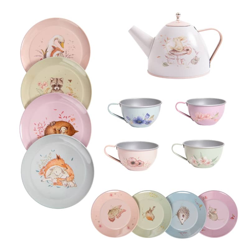 Suitcase Tea Party Metal Set