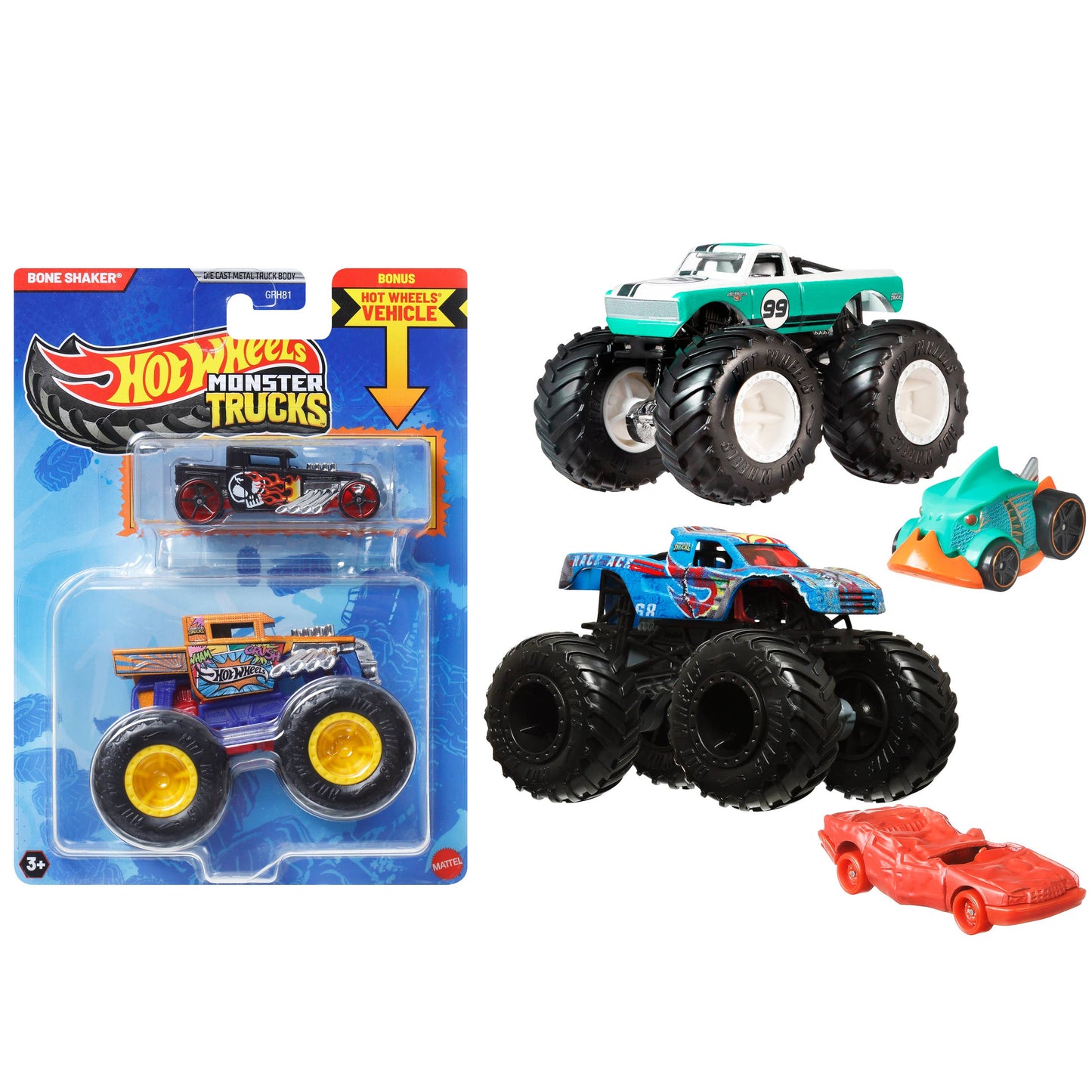 Hot Wheels Monster Truck + Vehicle