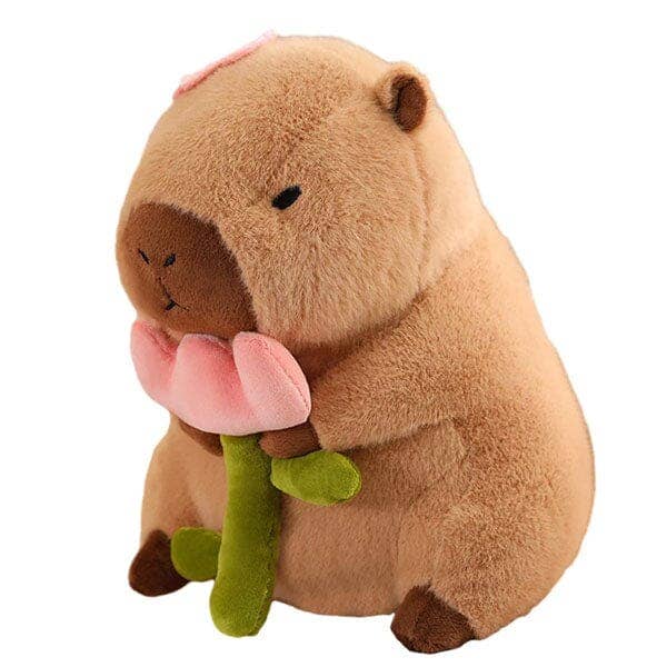 Capybara Flower Plush Toy