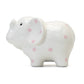 White Elephant Bank: Gray Polka Dots