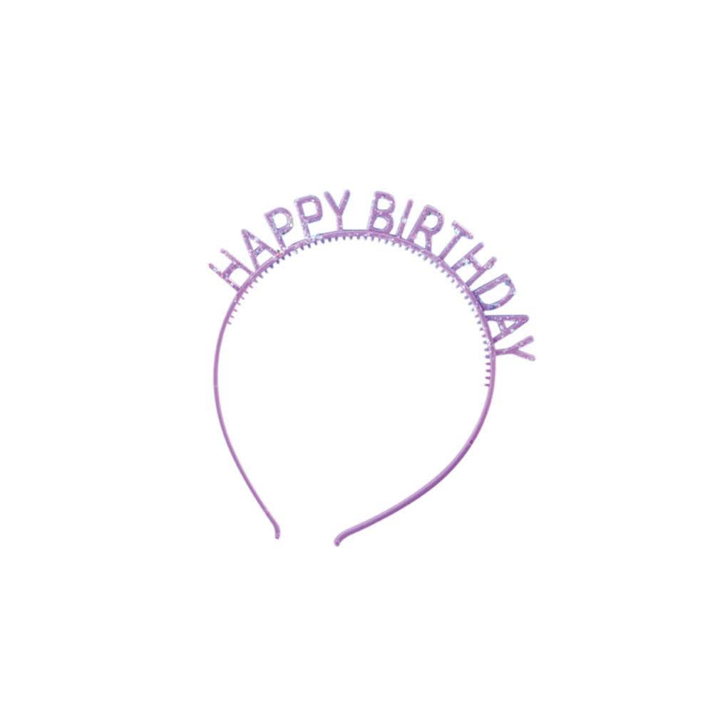 Happy Birthday Glitter Headband