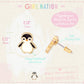 Personable Penguin Cutie Stud Earrings
