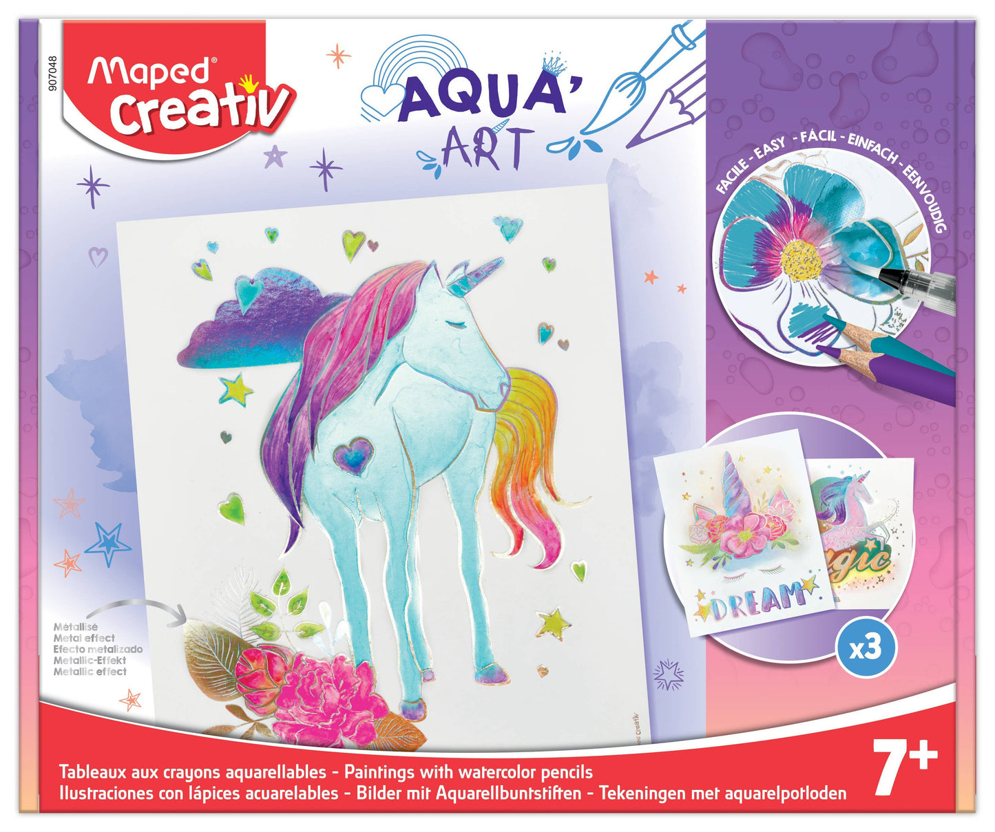 Aqua'Art Metallized Watercolor Kit - Unicorn