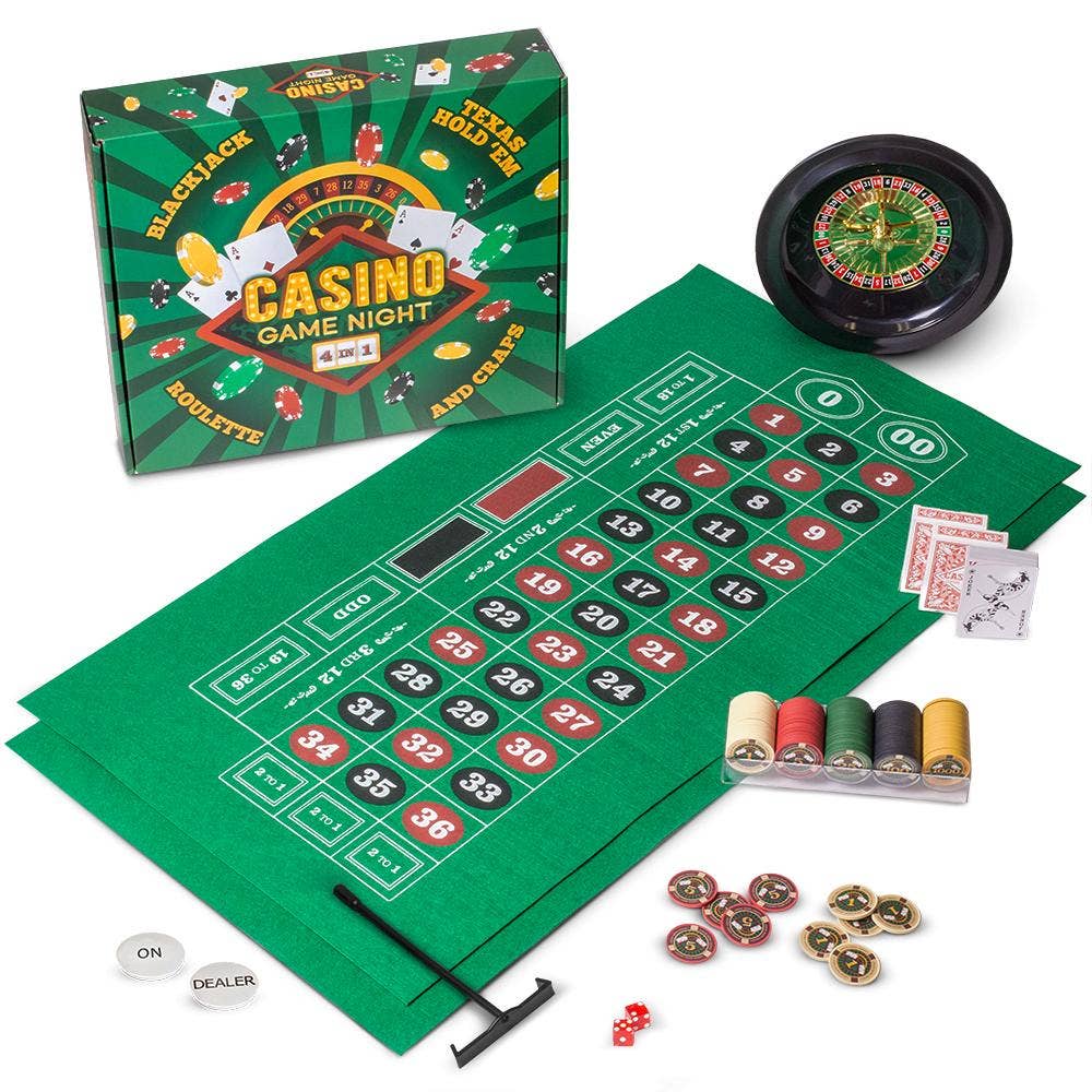 Casino Game Night: 4 Games in 1