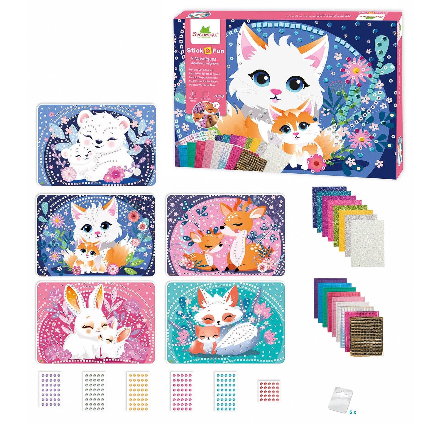 Mosaics Cuddly Animals