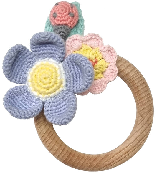 Bloom Crochet Teething Ring