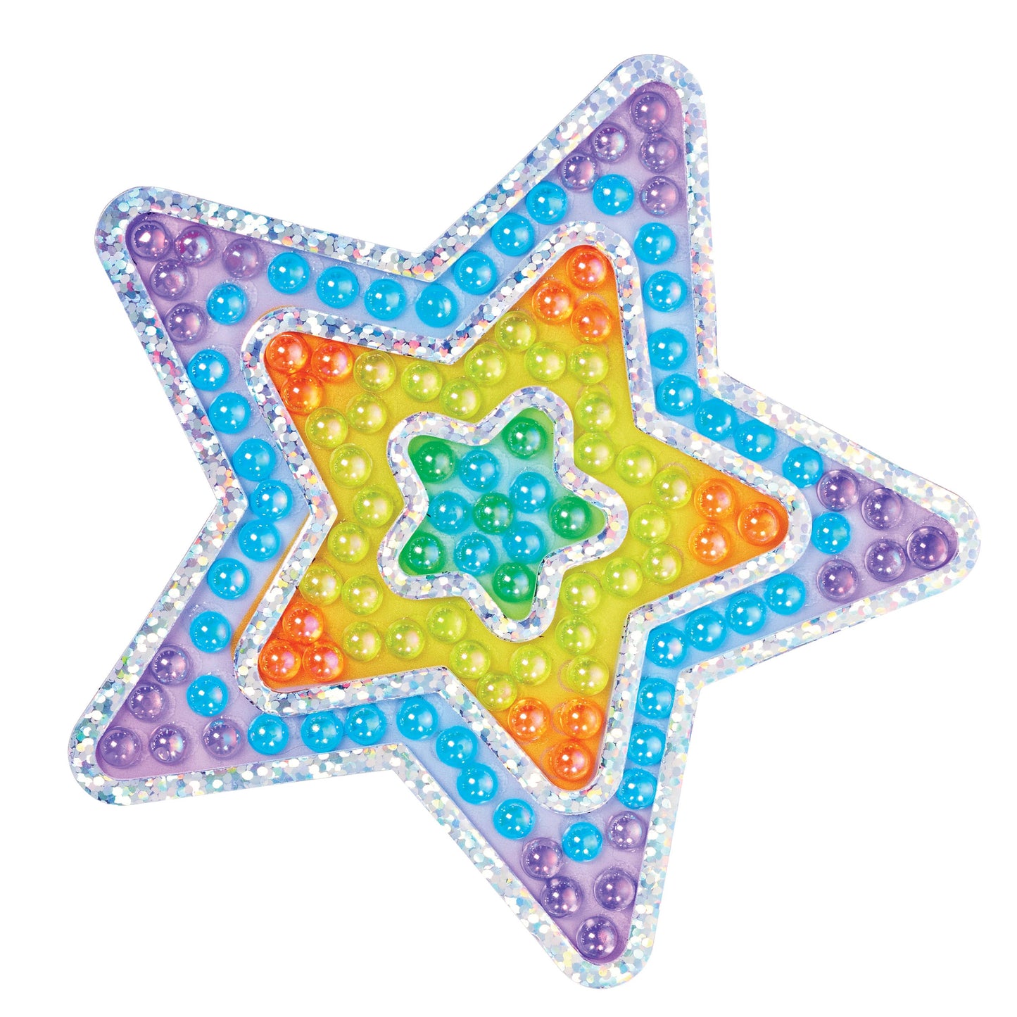 Bubble Gems Super Sticker Diamond Painting Kits for Kids: Star