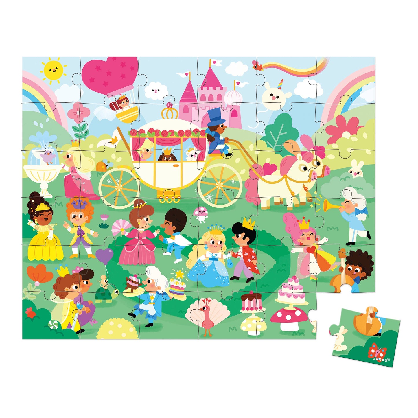 Princesses Suitcase Puzzle - 36 Pieces