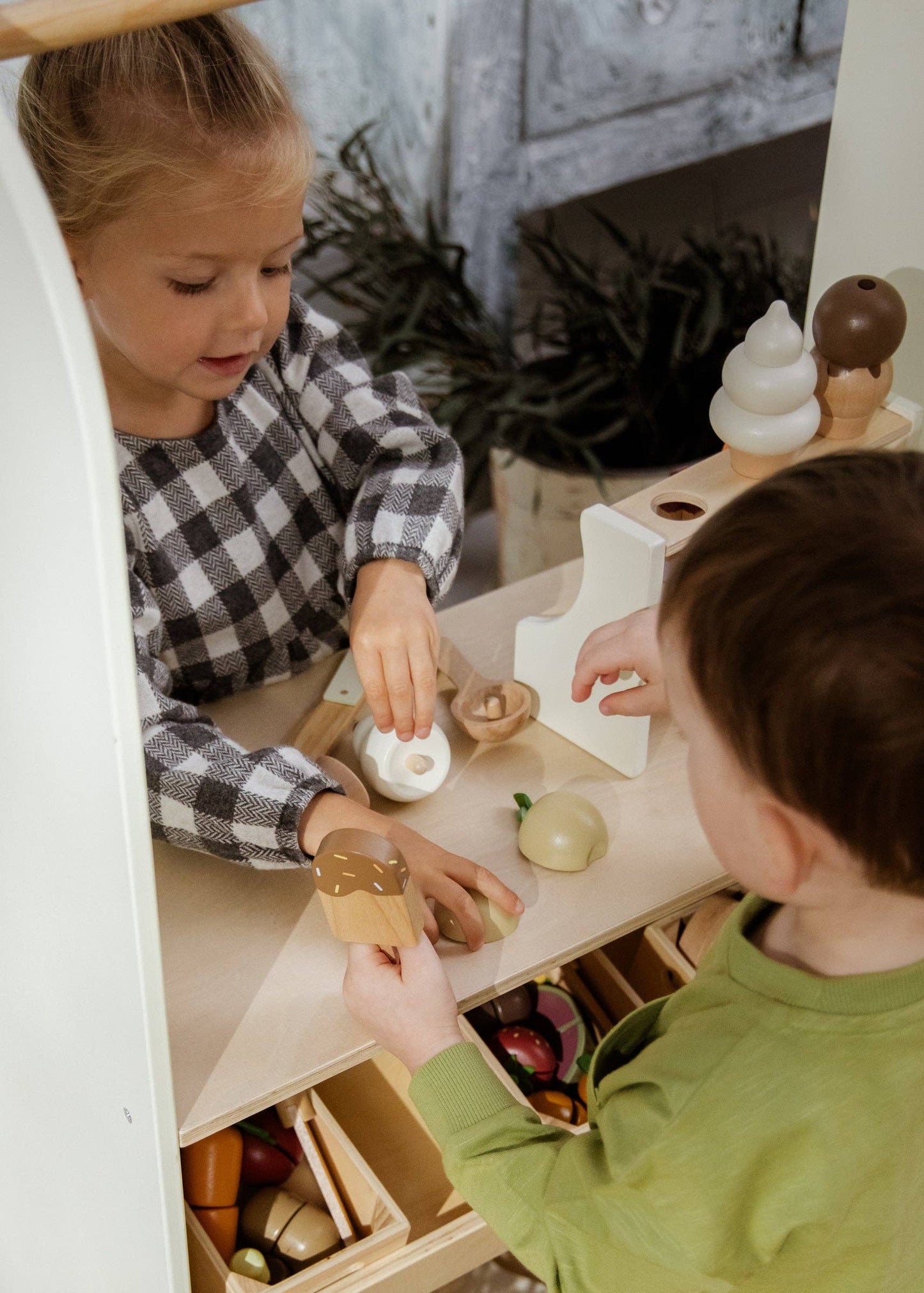 Wooden Ice Cream Stand
