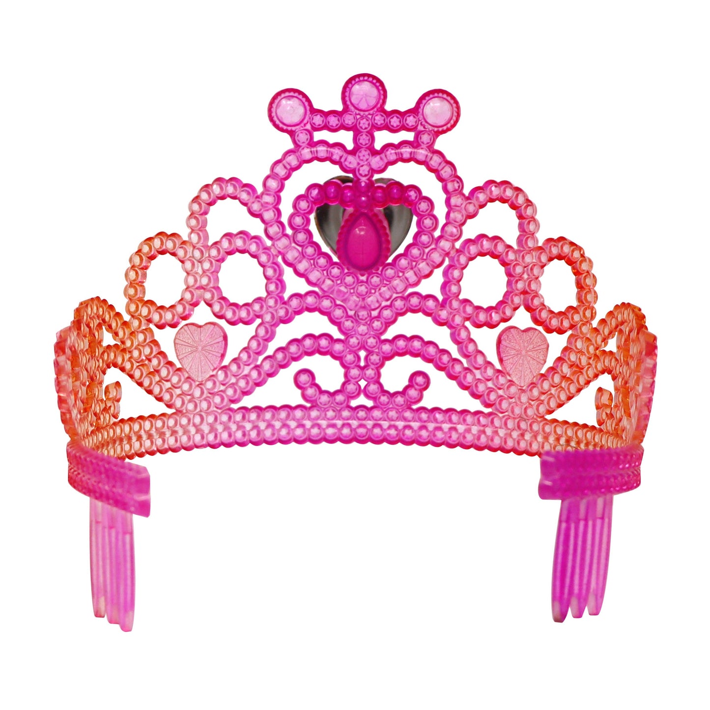 Vibrant Vacation Jewel Heart Crown | Pack of 6