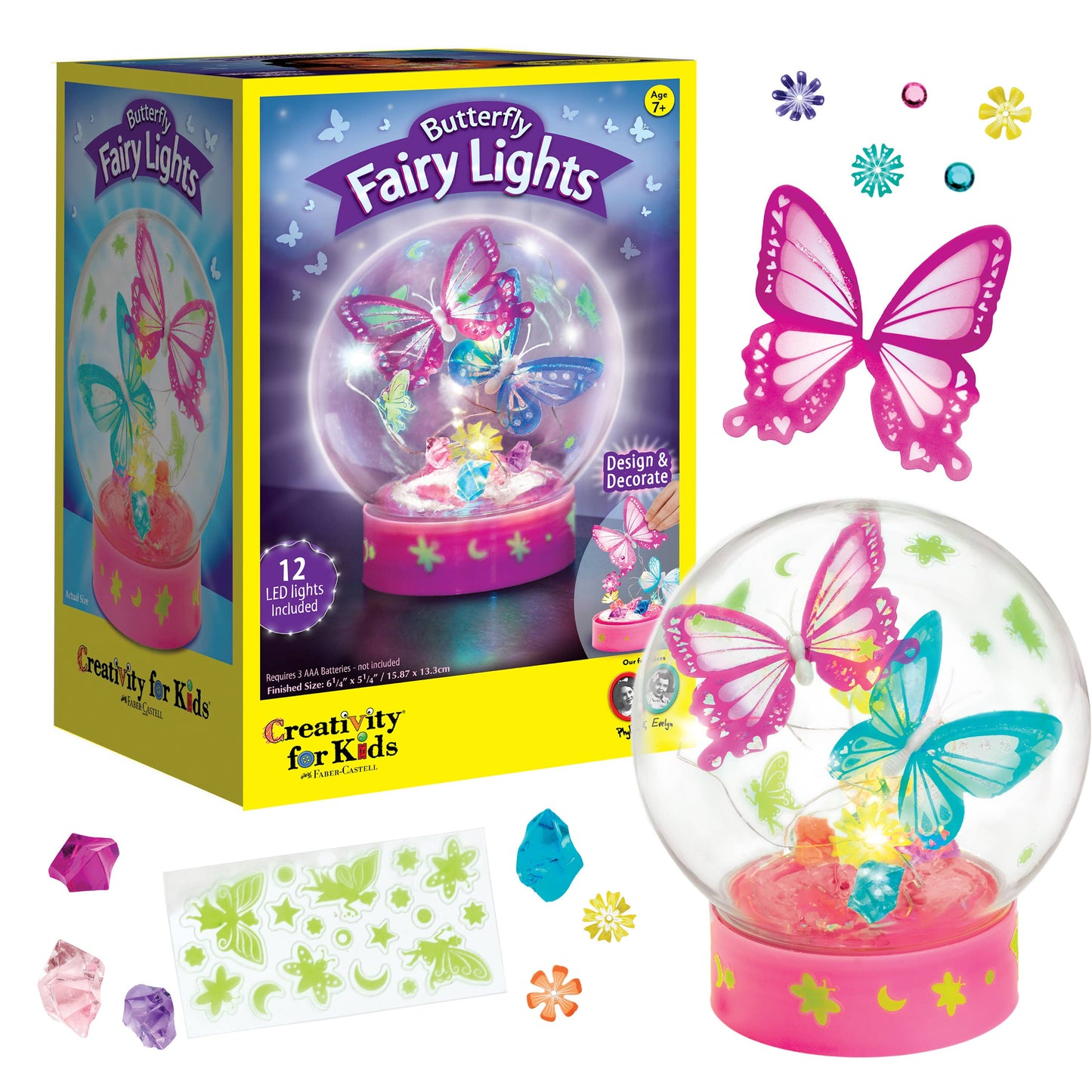 Butterfly Fairy Lights Globe DIY Craft Kit for Kids