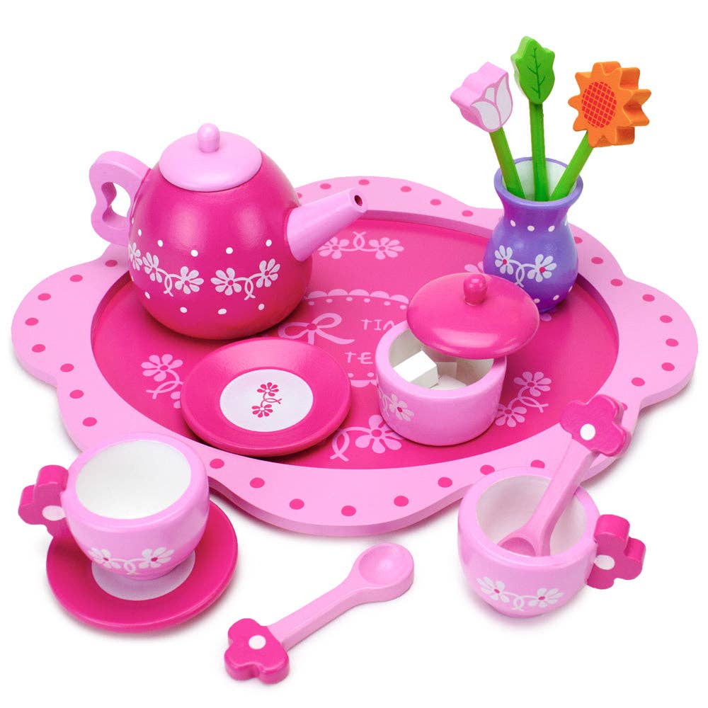 Pink Blossoms Tea Time for Two
