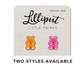 Gummy Bear Earrings // Colorful Fun Earrings: Pink/Orange
