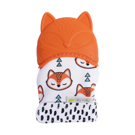 Silicone Teething Mitts: Fox