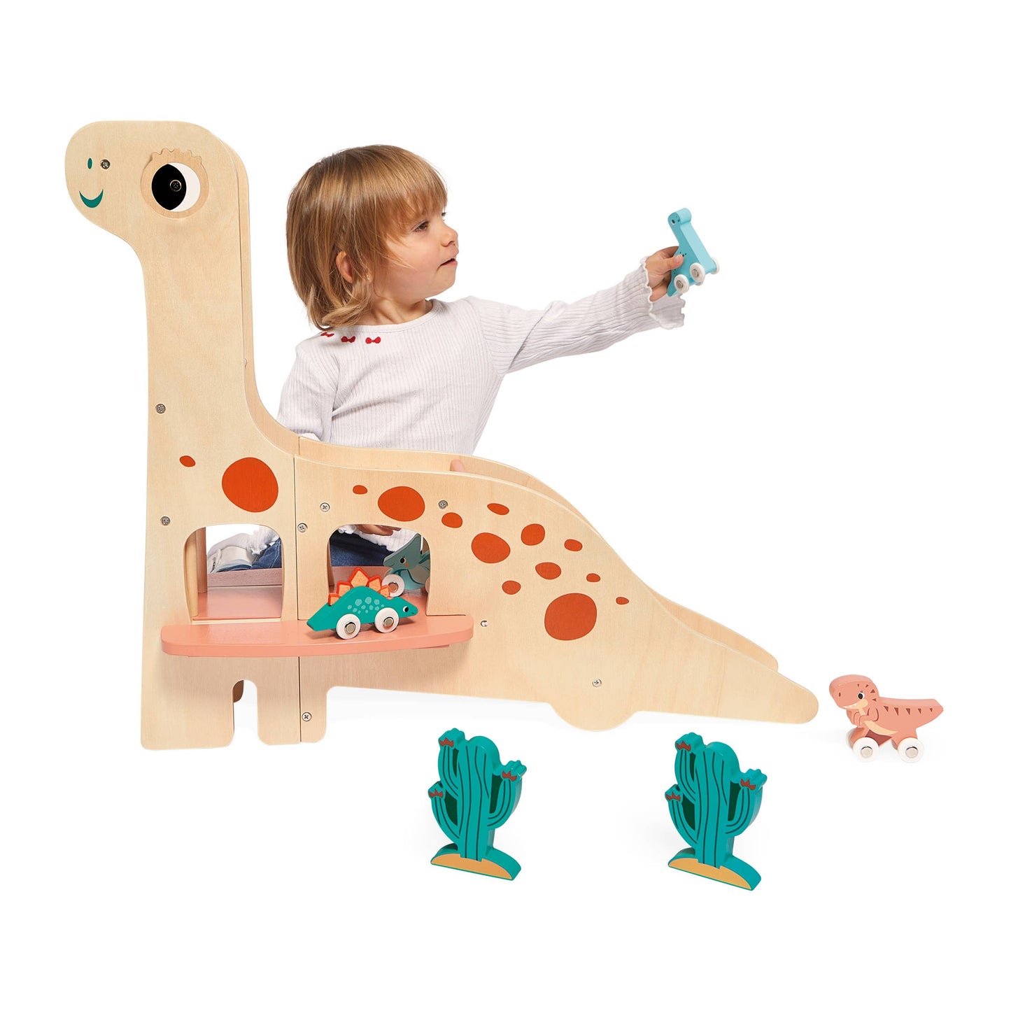 Dino Garage Includes 4 Dino Cars & Elevator