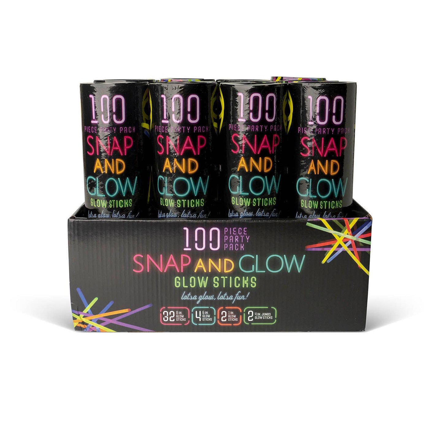 Glow Sticks Variety 100 Pcs.