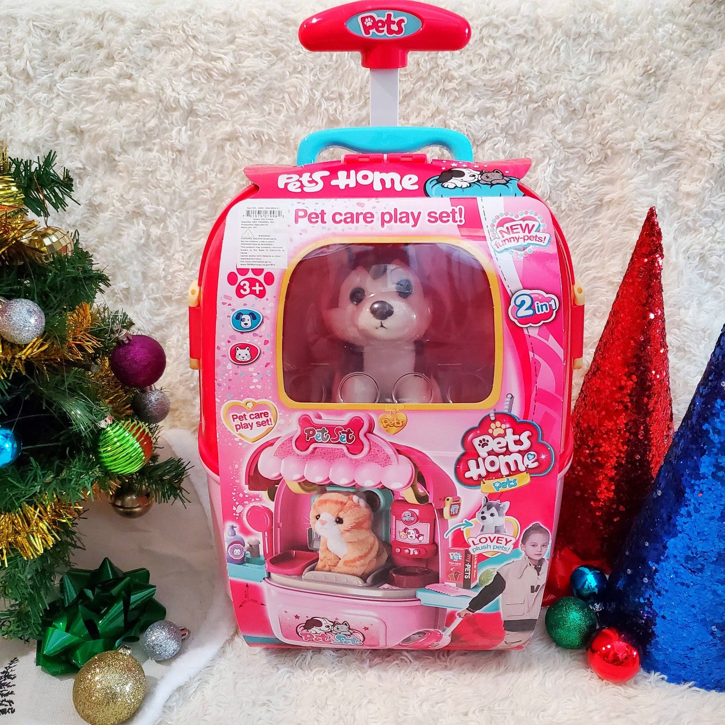 Pet Home Puppy Luggage Playset: Blue