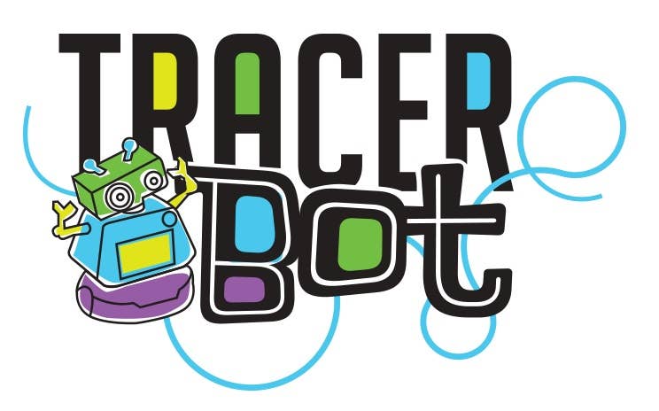 Tracerbot - Red. Inductive Robots Follow The Line You Draw