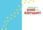 Birthday T-Rex Foil Card