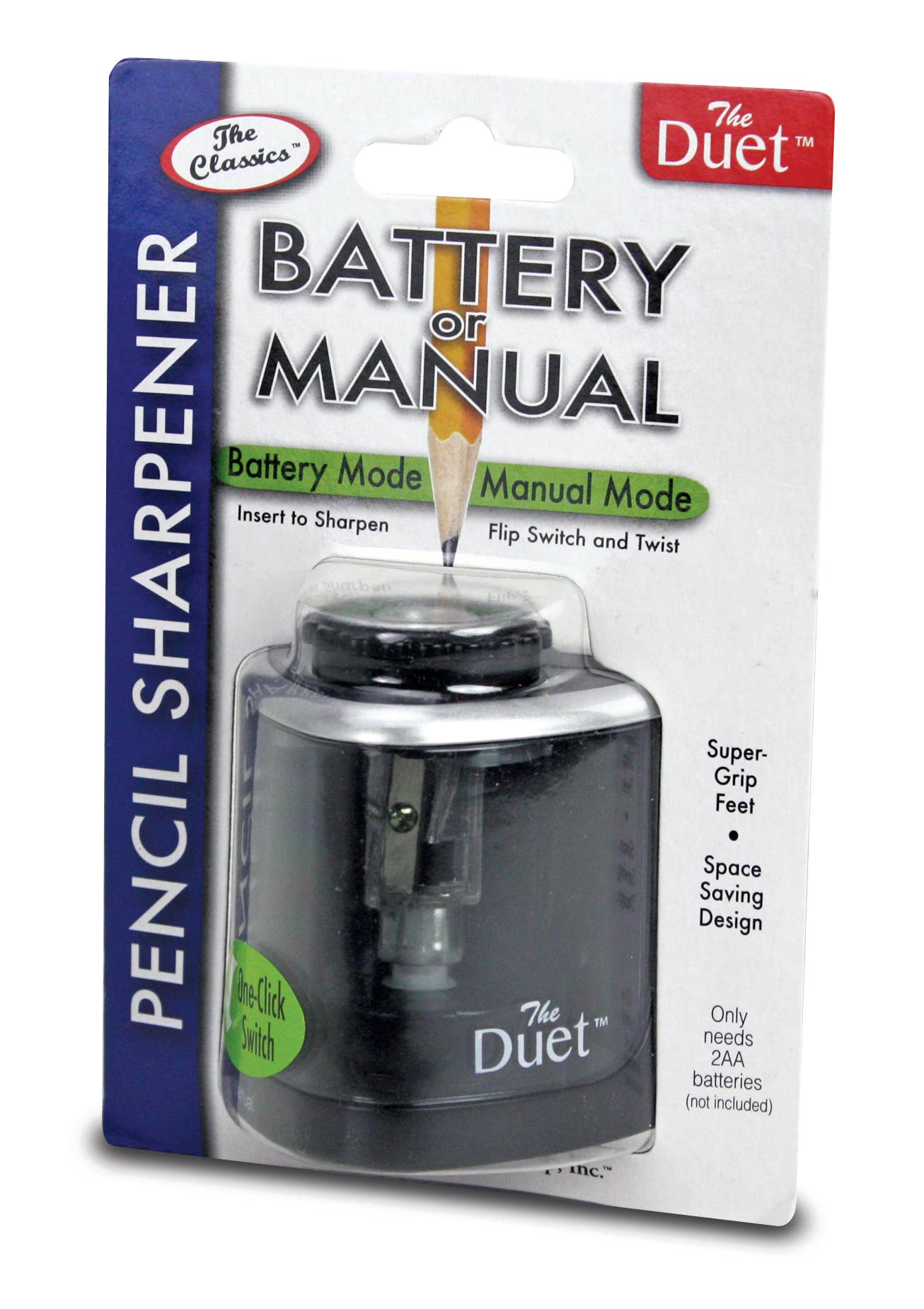 The Duet Pencil Sharpener, Battery