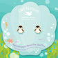Personable Penguin Cutie Stud Earrings