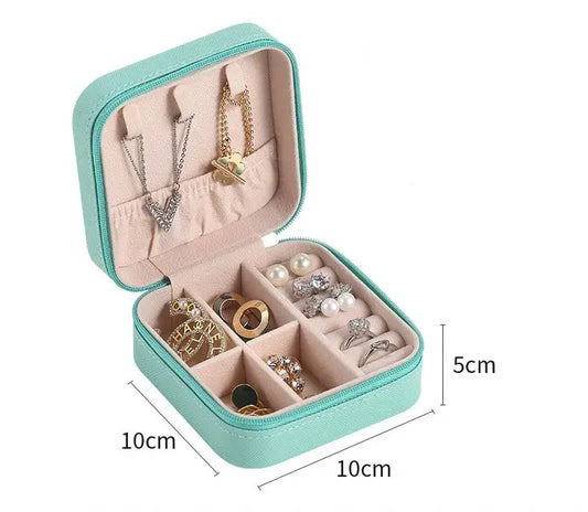 SWIFTIE Travel  Leather Jewelry Case: Tiffany Blue