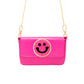Happy Face Clutch Bag: Pink