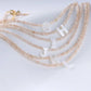 T - Beaded Initial Letter Shell Necklace