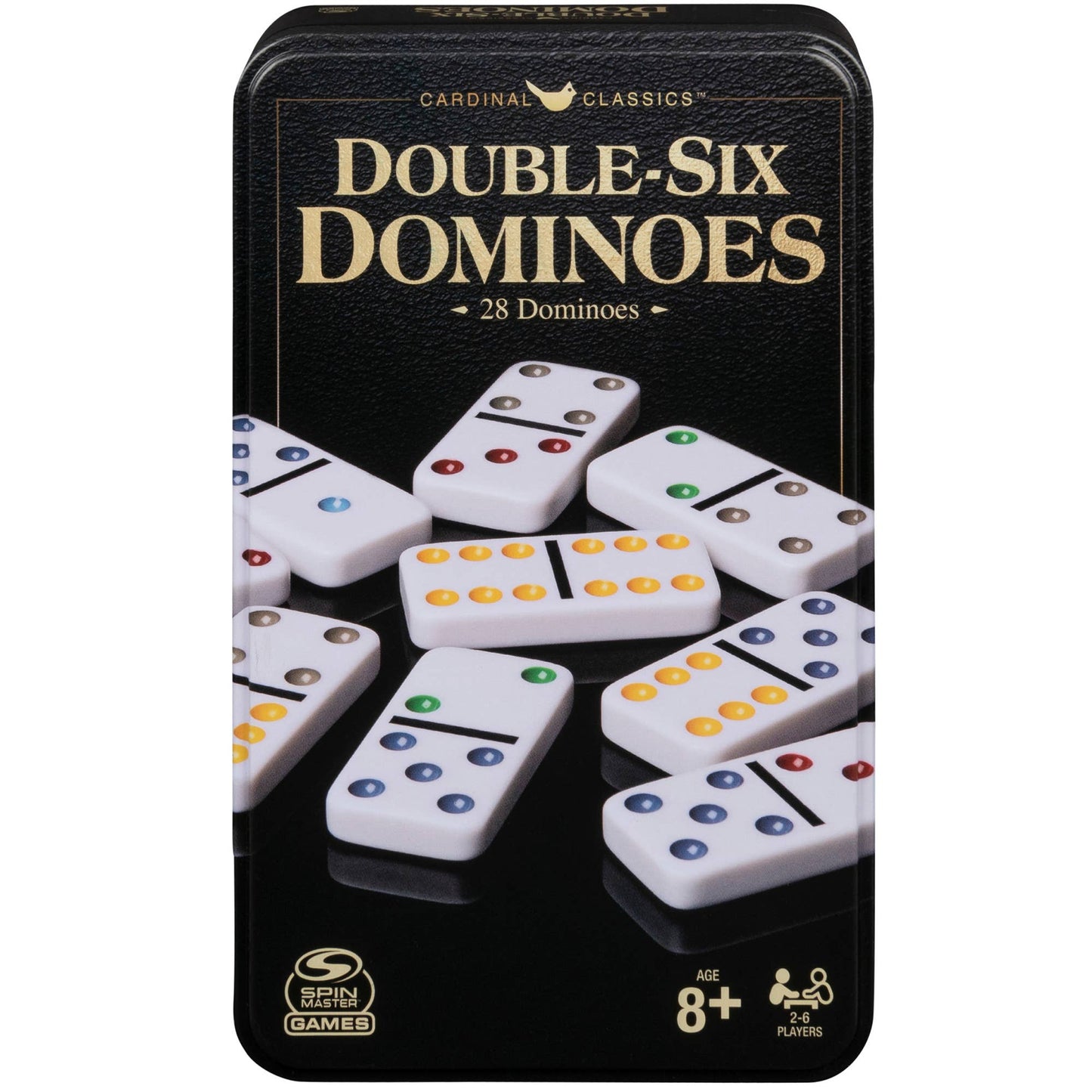 Double Six Dominoes Set in Storage Tin