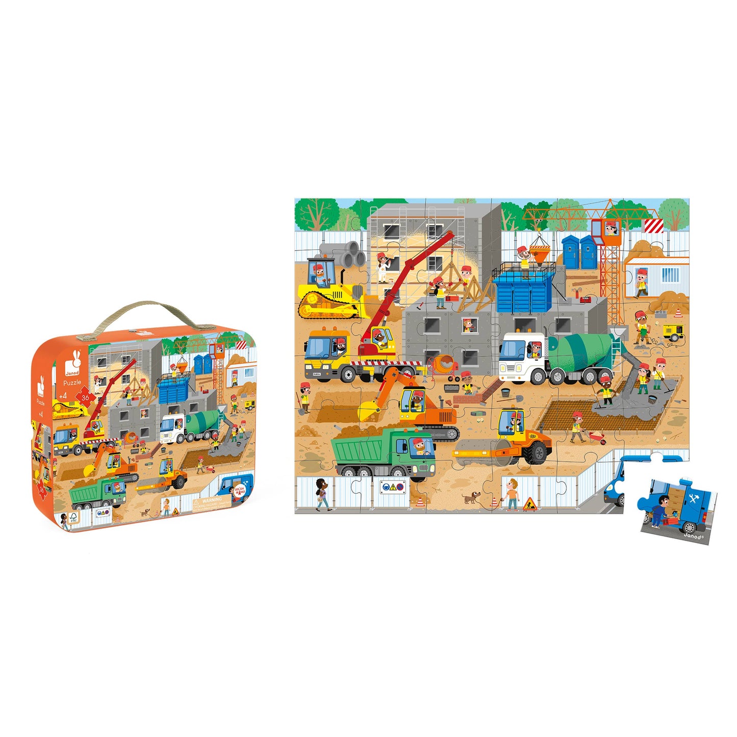 Puzzle Construction Site 36 Pcs